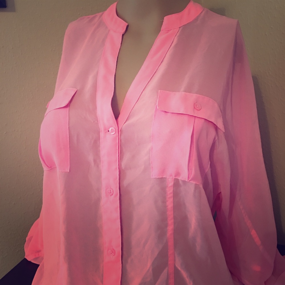 Sheer button up